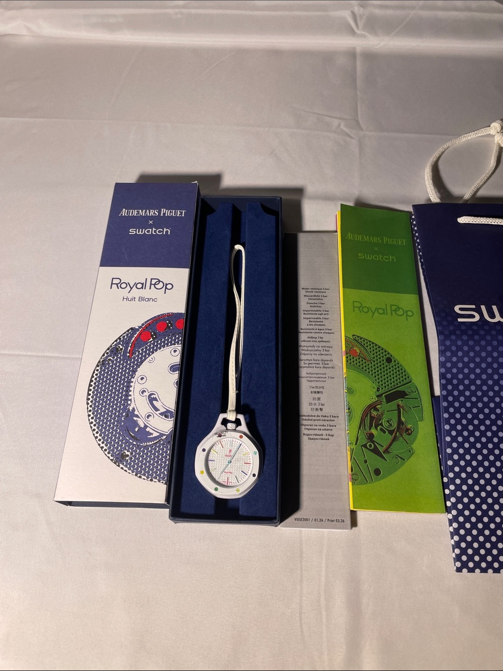 Audemars Piguet x Swatch Royal Pop White Men's Watch